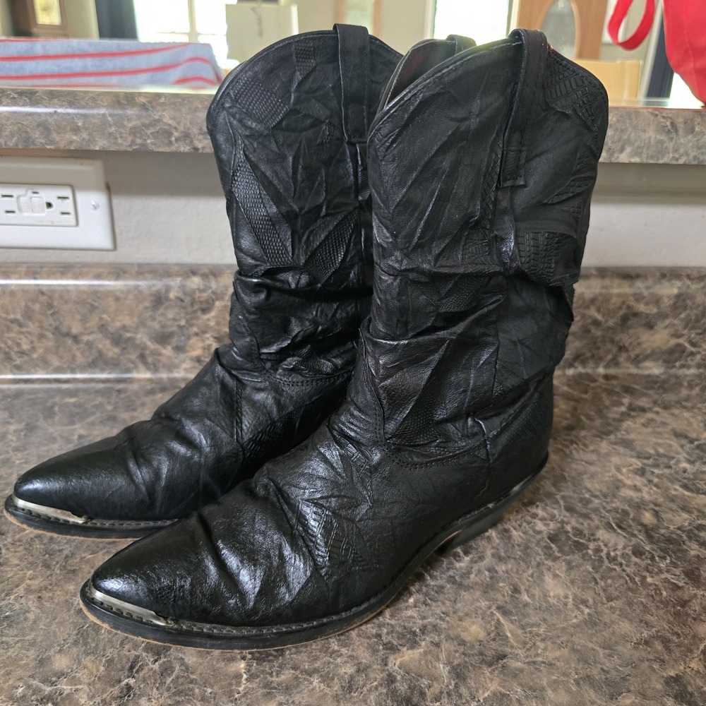 Dingo boots, black leather US 8.5